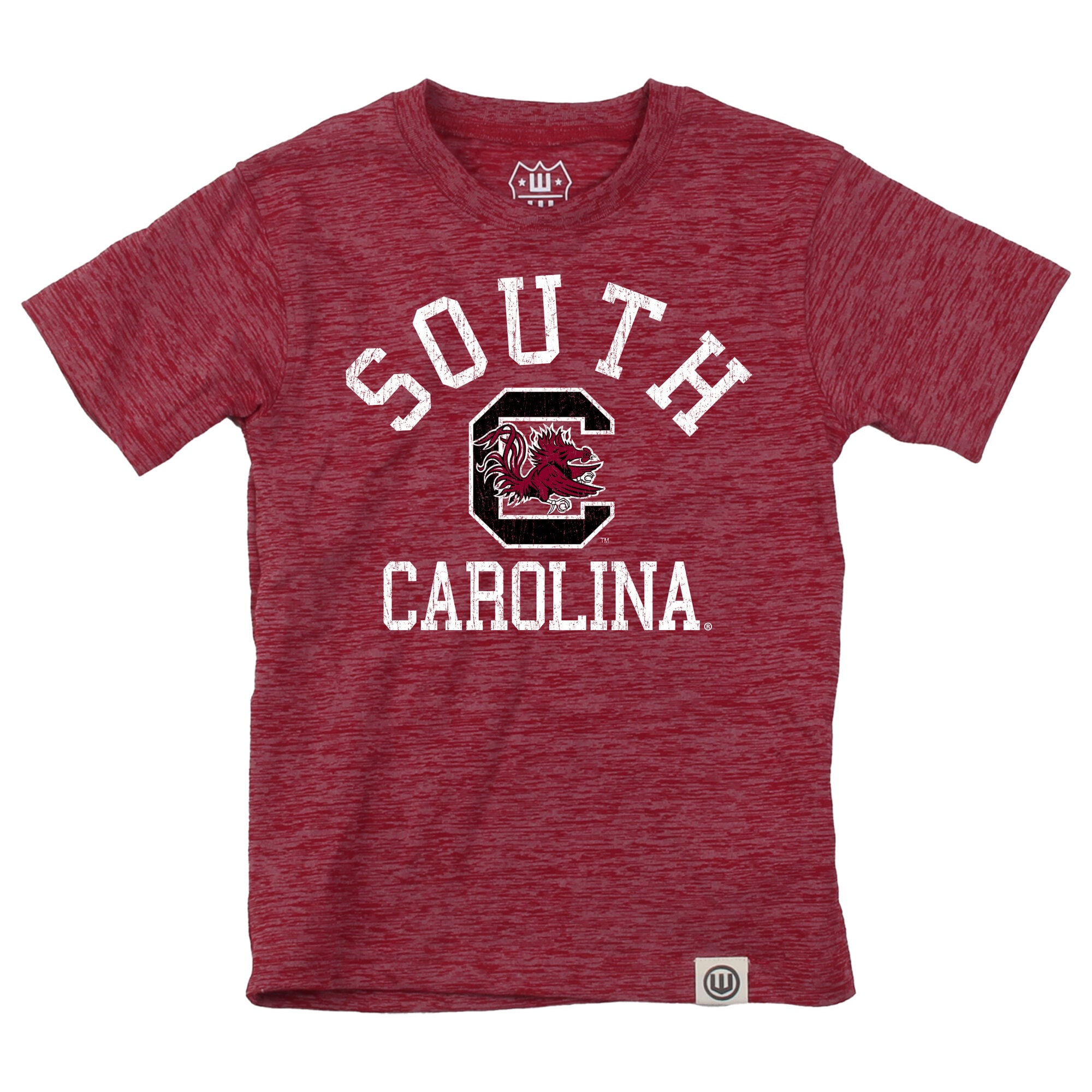 Ensemble t-shirt et short Wes & Willy Garnet South Carolina Gamecocks en laine nuageuse