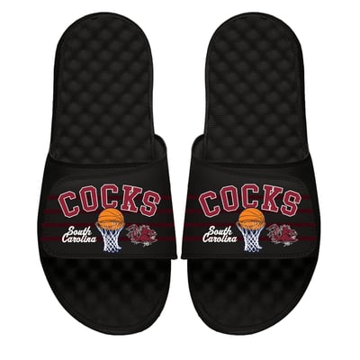 Dynomite Black White Slides Sandals South Carolina Gamecocks Size M 9 White Central Slides - Black | Dixxon Flannel Co main image 4