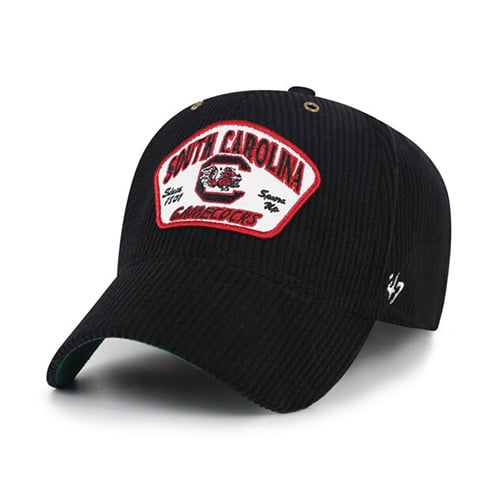 Casquette unisexe ajustable '47 Black South Carolina Gamecocks Accordia en velours côtelé MVP