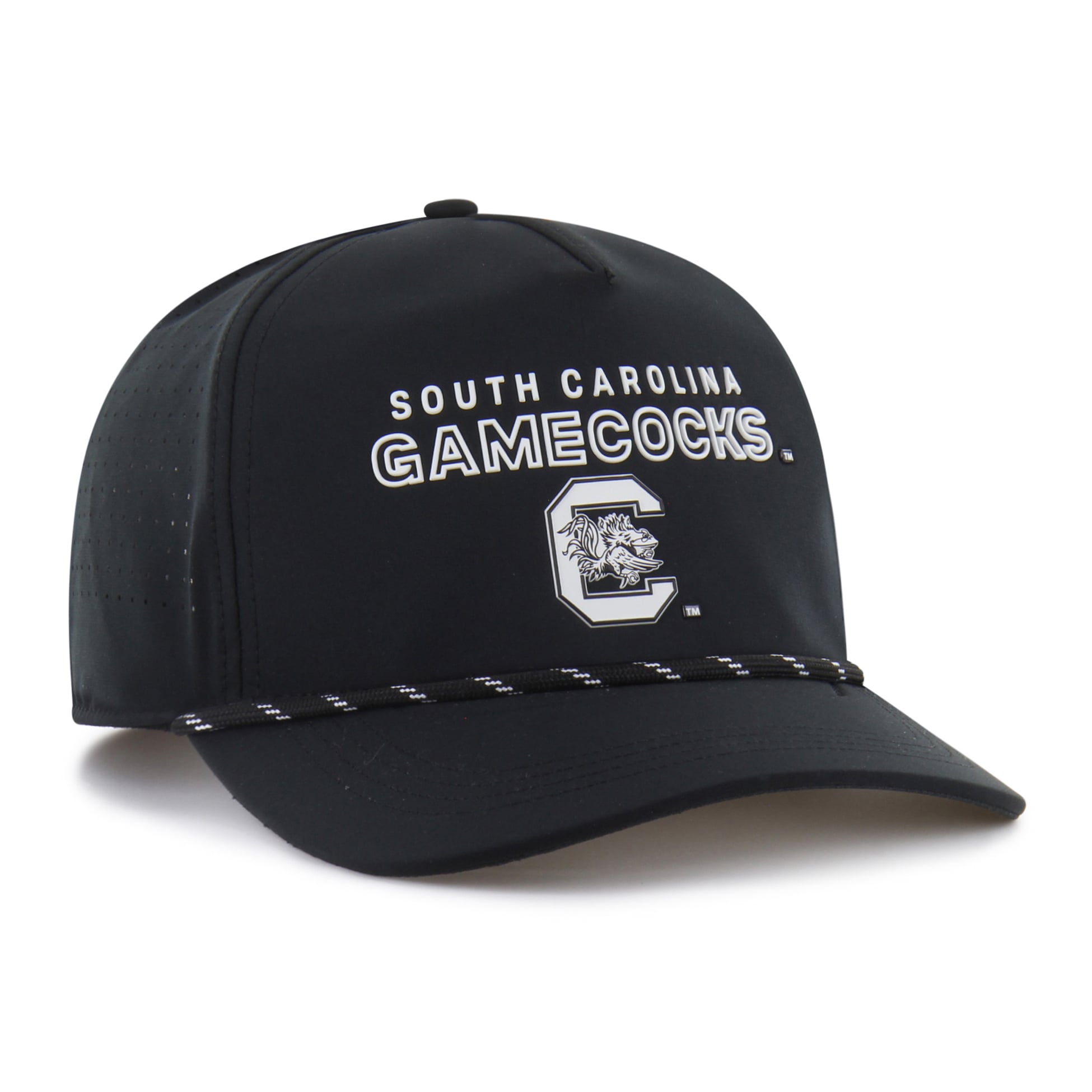 Unisex '47 Black South Carolina Gamecocks brrr° Rope Hitch Adjustable Hat