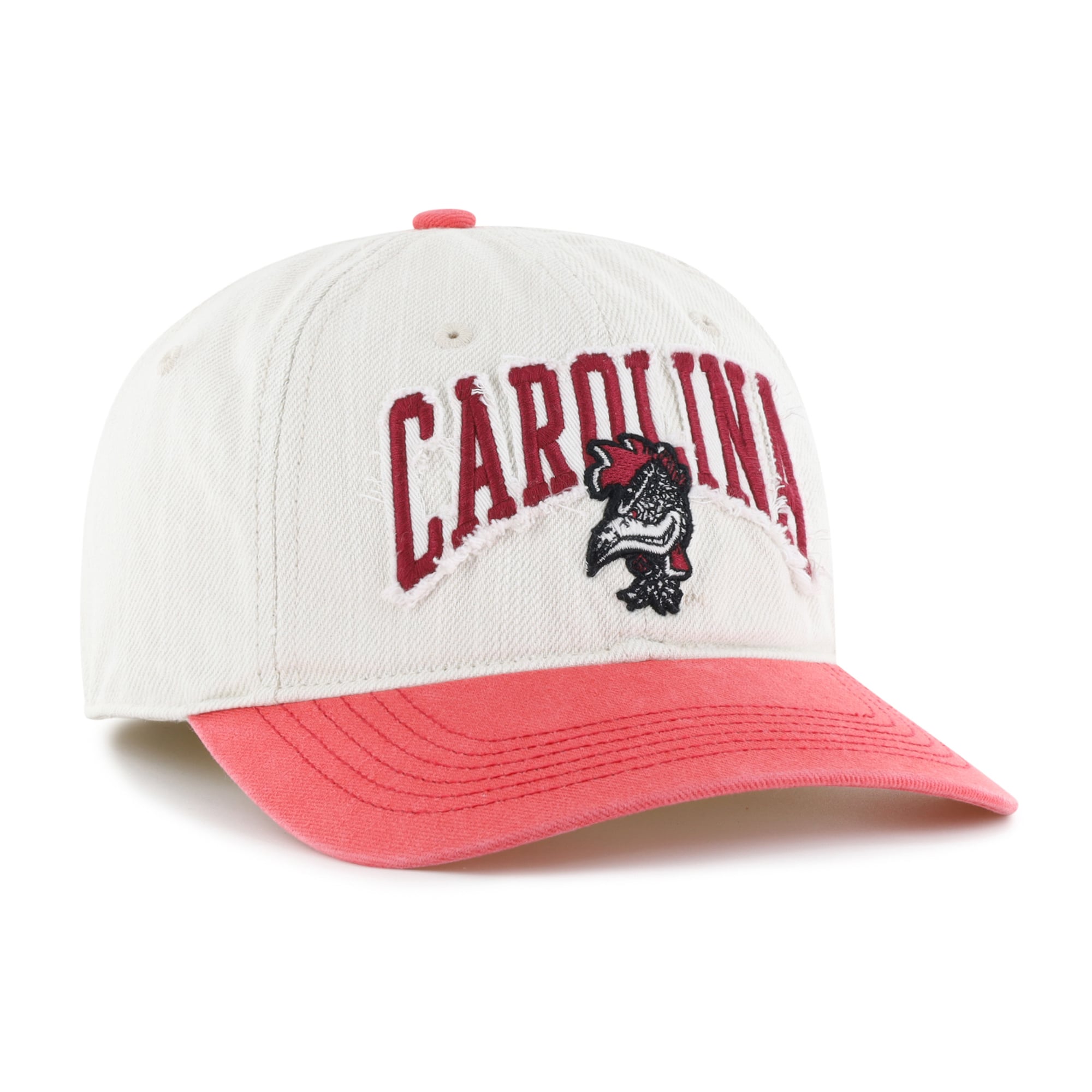 Casquette unisexe '47 Cream South Carolina Gamecocks Well Worn Clean Up Stretch Fit