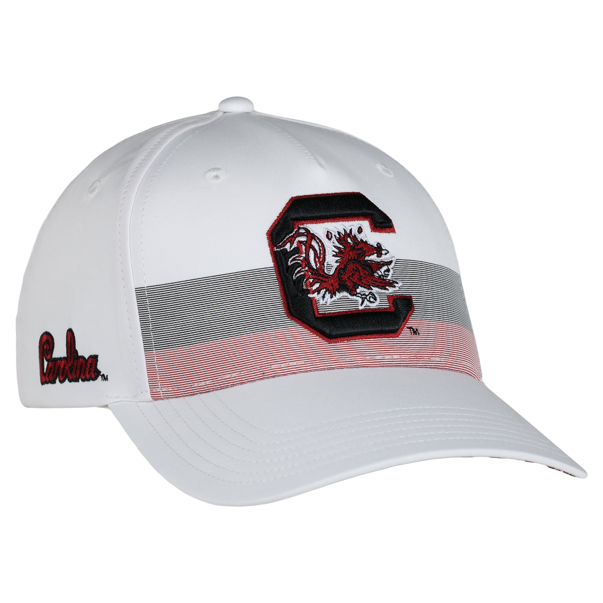 Unisex Ahead White South Carolina Gamecocks The Sideline Adjustable Hat