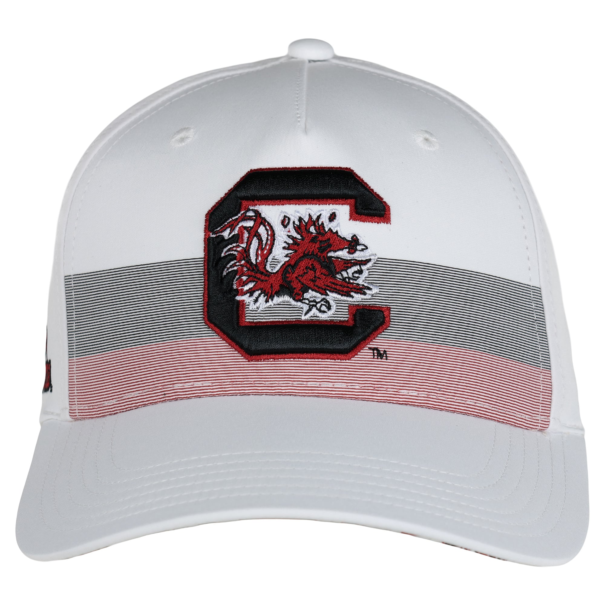 Unisex Ahead White South Carolina Gamecocks The Sideline Adjustable Hat