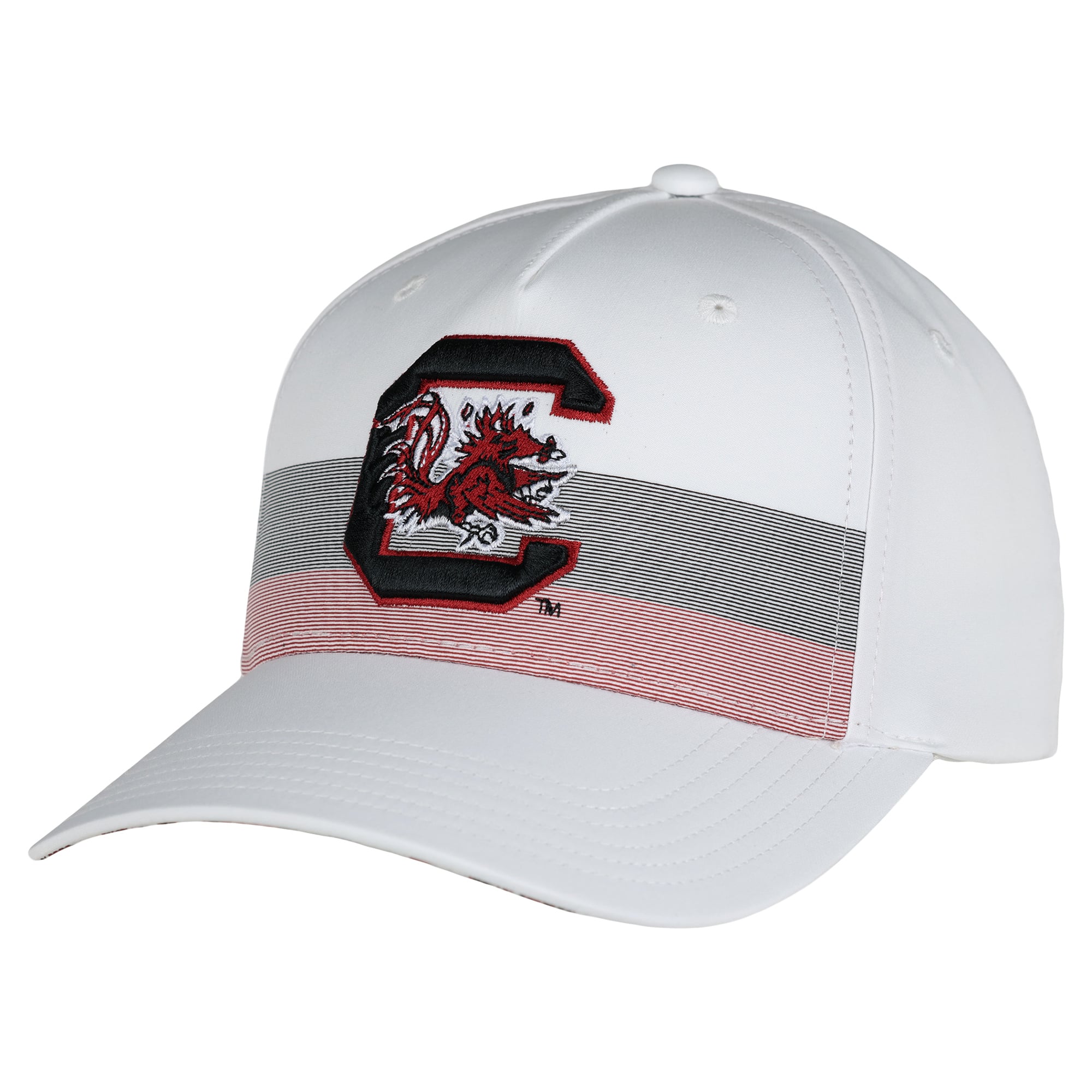 Unisex Ahead White South Carolina Gamecocks The Sideline Adjustable Hat