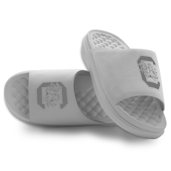 South Carolina Gamecocks Men\'s Sandals Flip Flops Slides Size M Back White Men main image 3