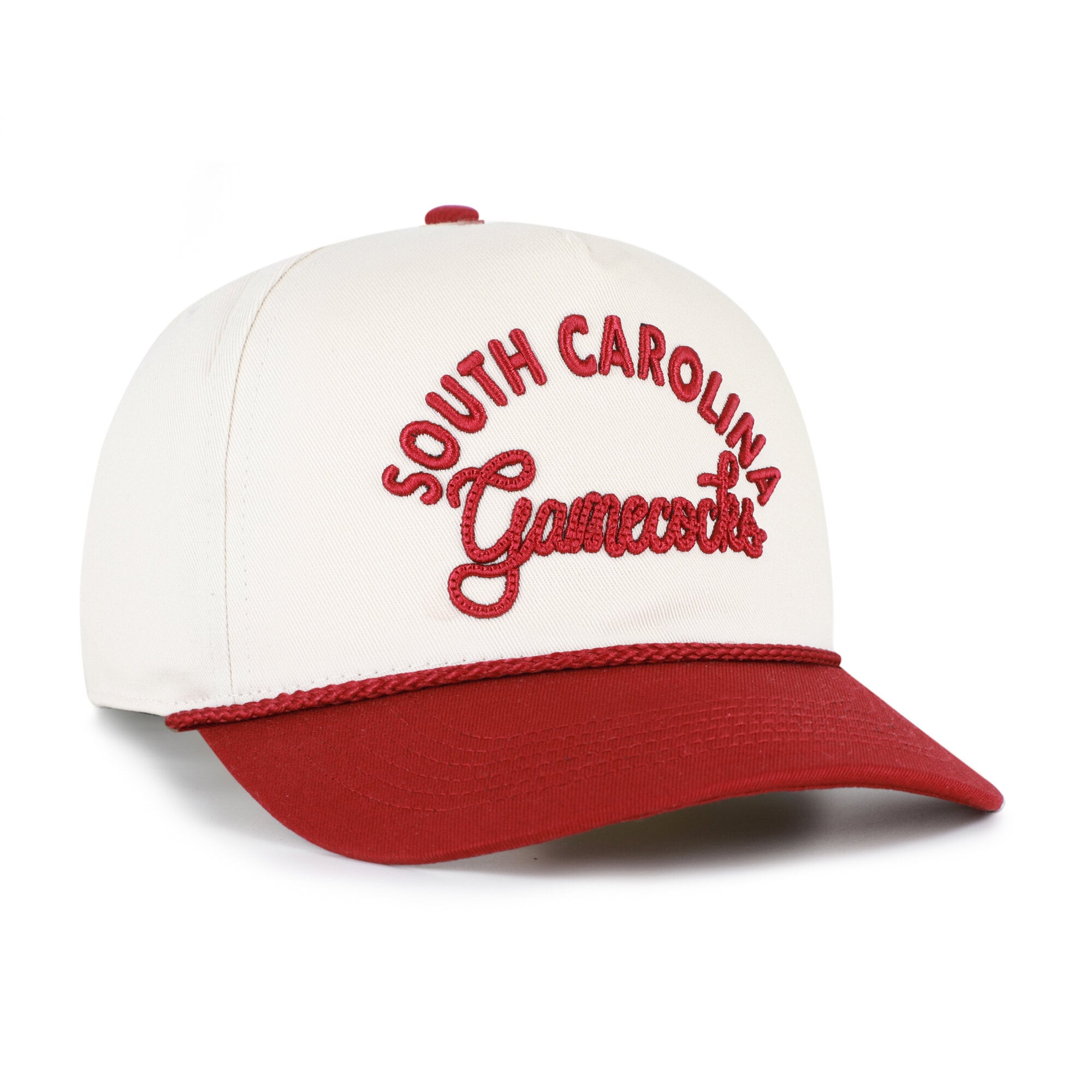 Casquette ajustable pour femme « 47 » crème/grenat South Carolina Gamecocks Rope Script Hitch