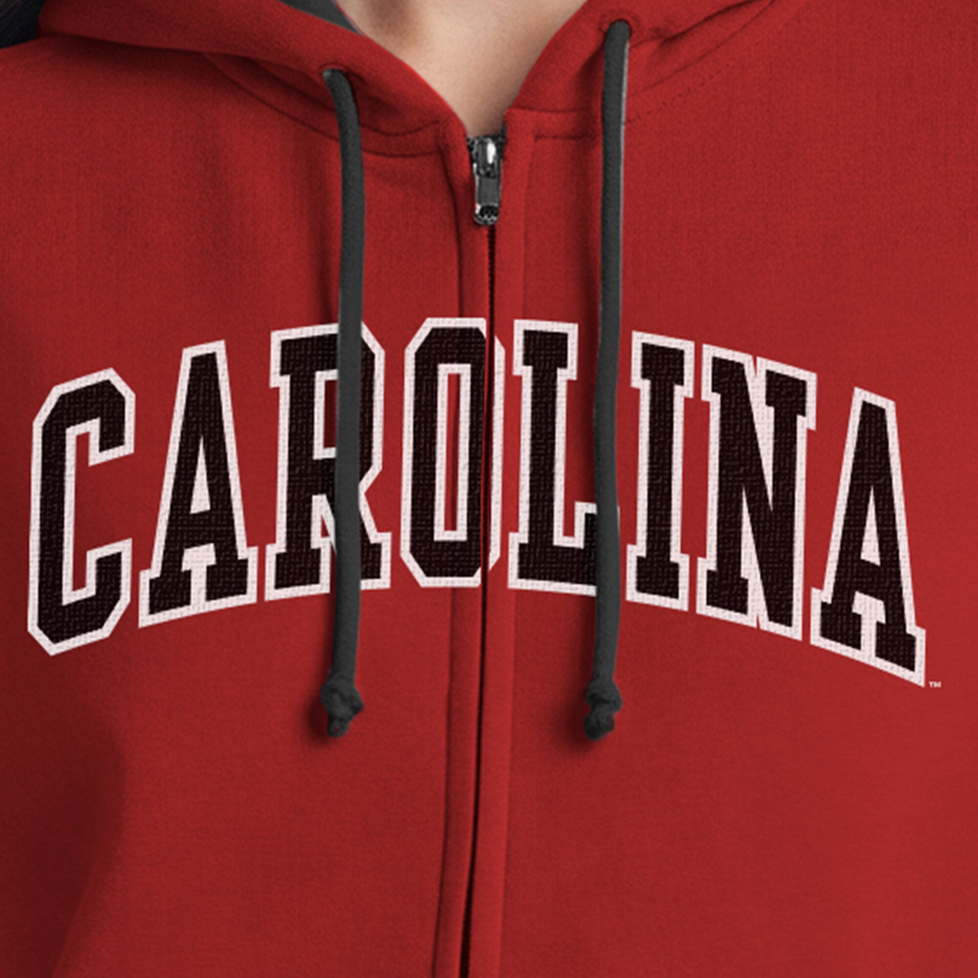 Women's Champion Garnet South Carolina Gamecocks Arch Full-Zip Fleece Hoodie