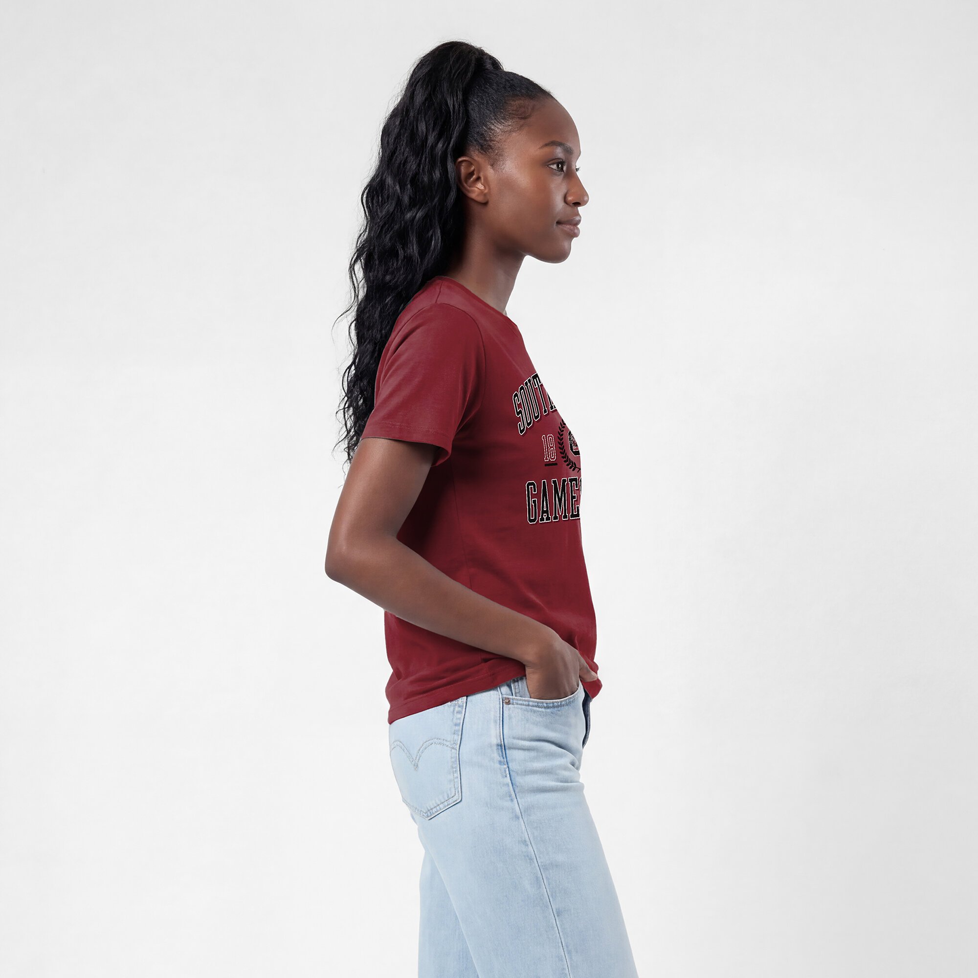 Women's Champion Garnet South Carolina Gamecocks Lifestyle T-Shirt