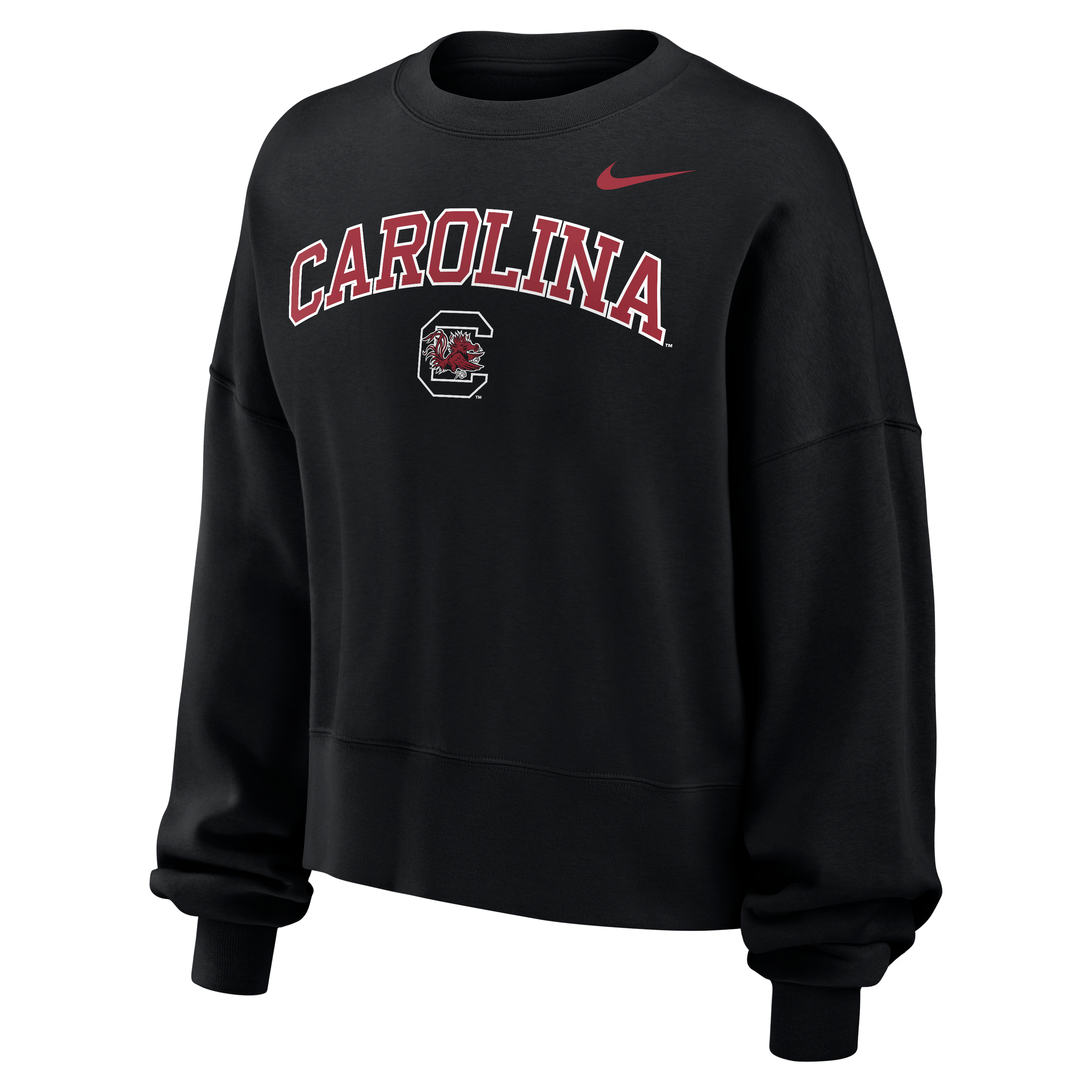 Sweat-shirt polaire Nike Phoenix noir pour femme, South Carolina Gamecocks