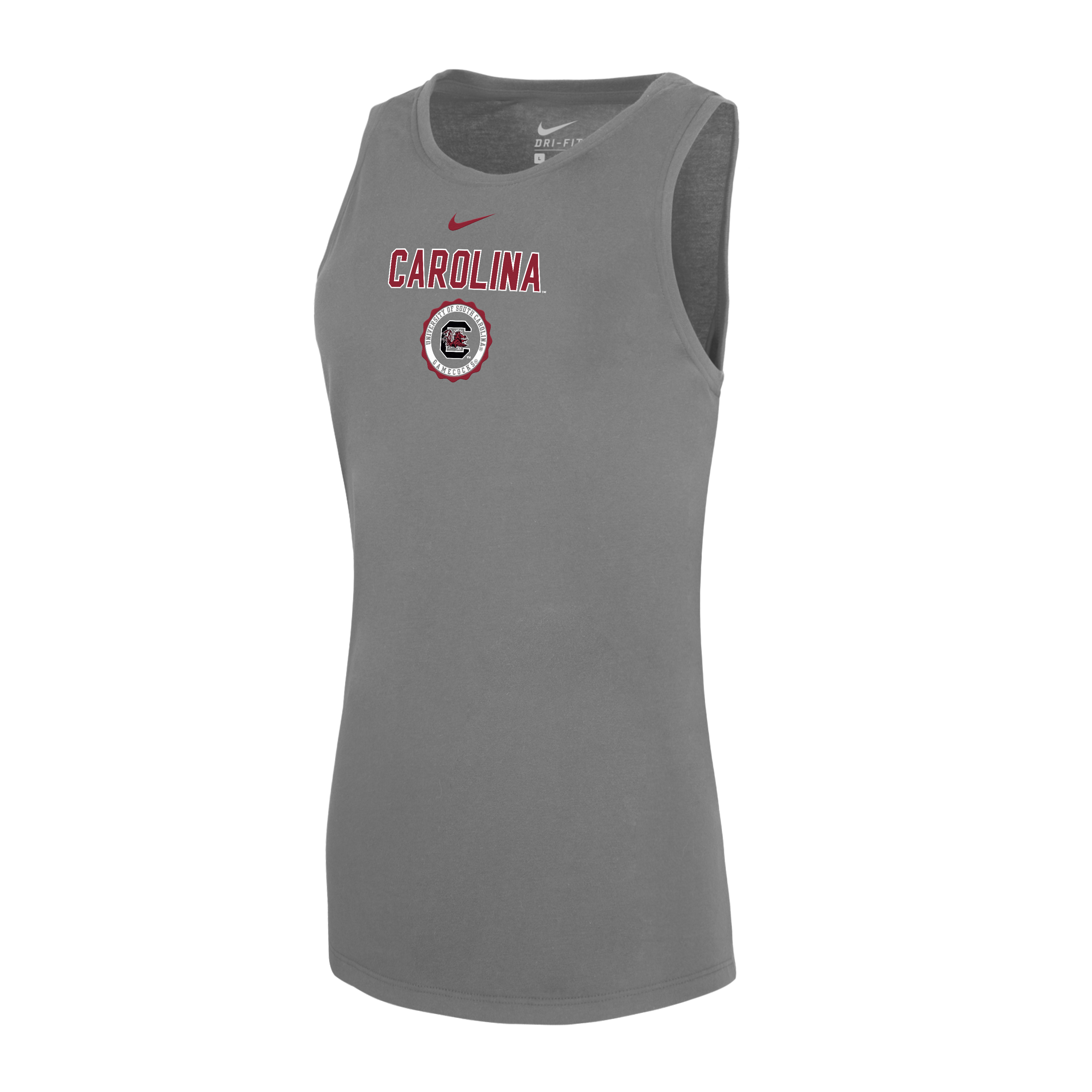 Women's Nike Gray South Carolina Gamecocks Dri-FIT Tomboy Tank Top