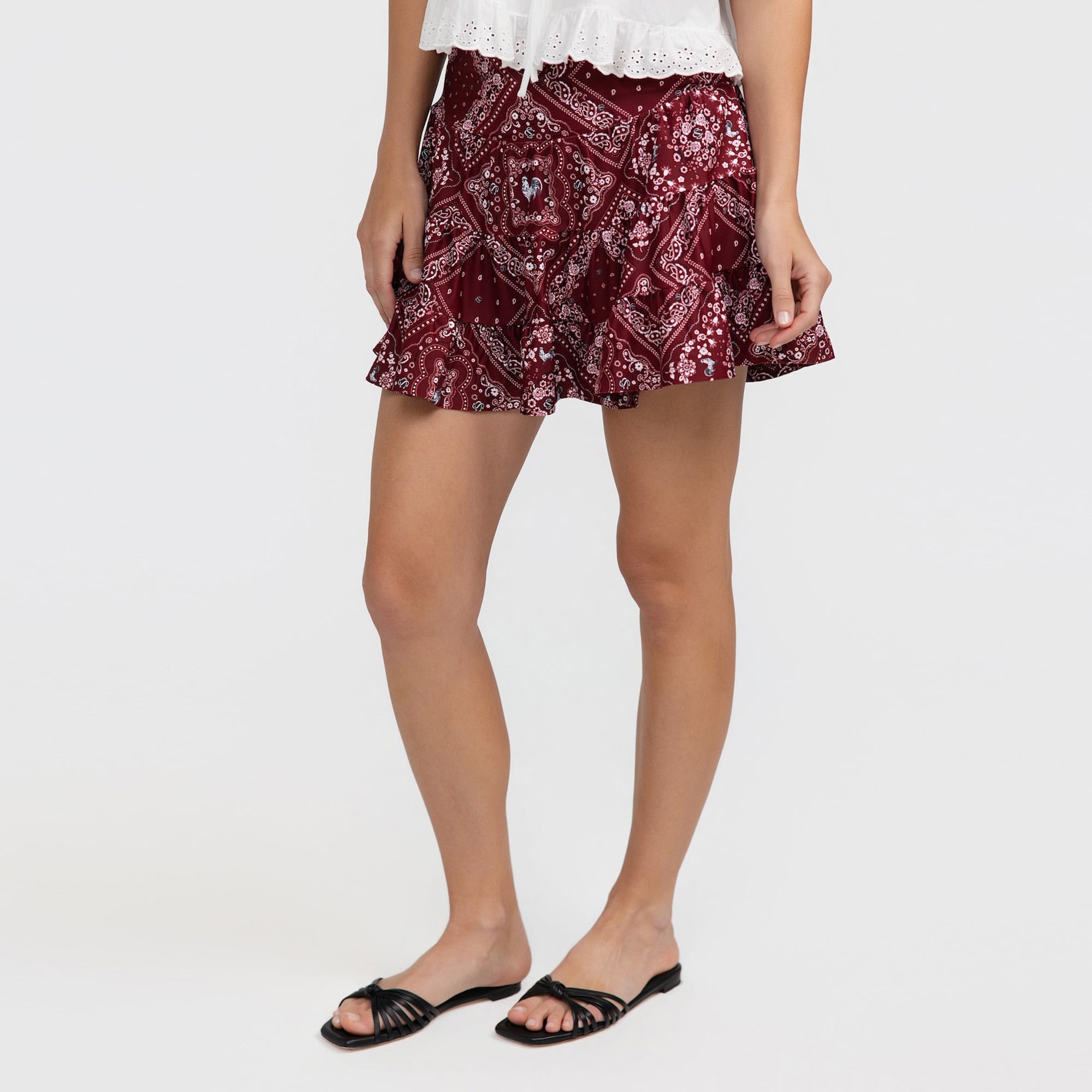 Women's Smith & Quinn Garnet South Carolina Gamecocks Avery Bandana Print Skort