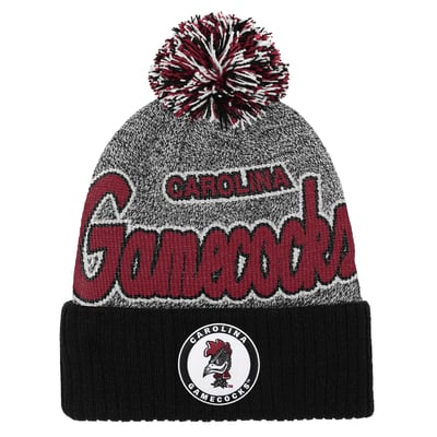 South Carolina Gamecocks Mitchell & Ness Mascot Cuffed Knit Hat with Pom - Black
