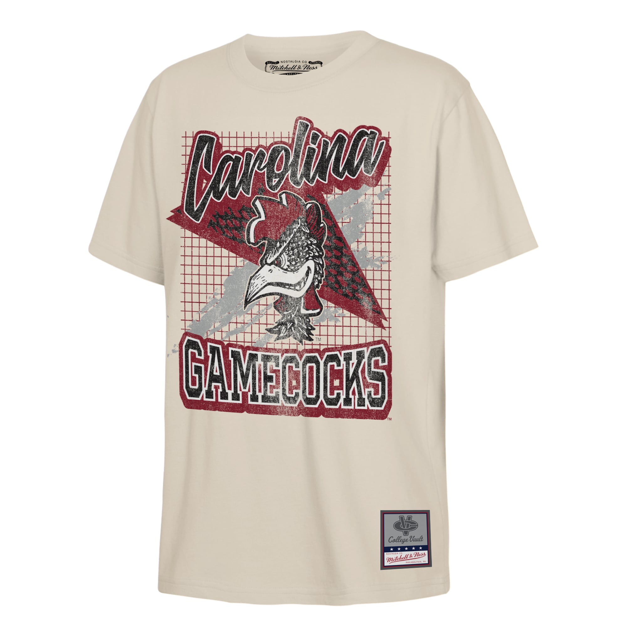 T-shirt universitaire Mitchell & Ness Natural South Carolina Gamecocks pour jeunes