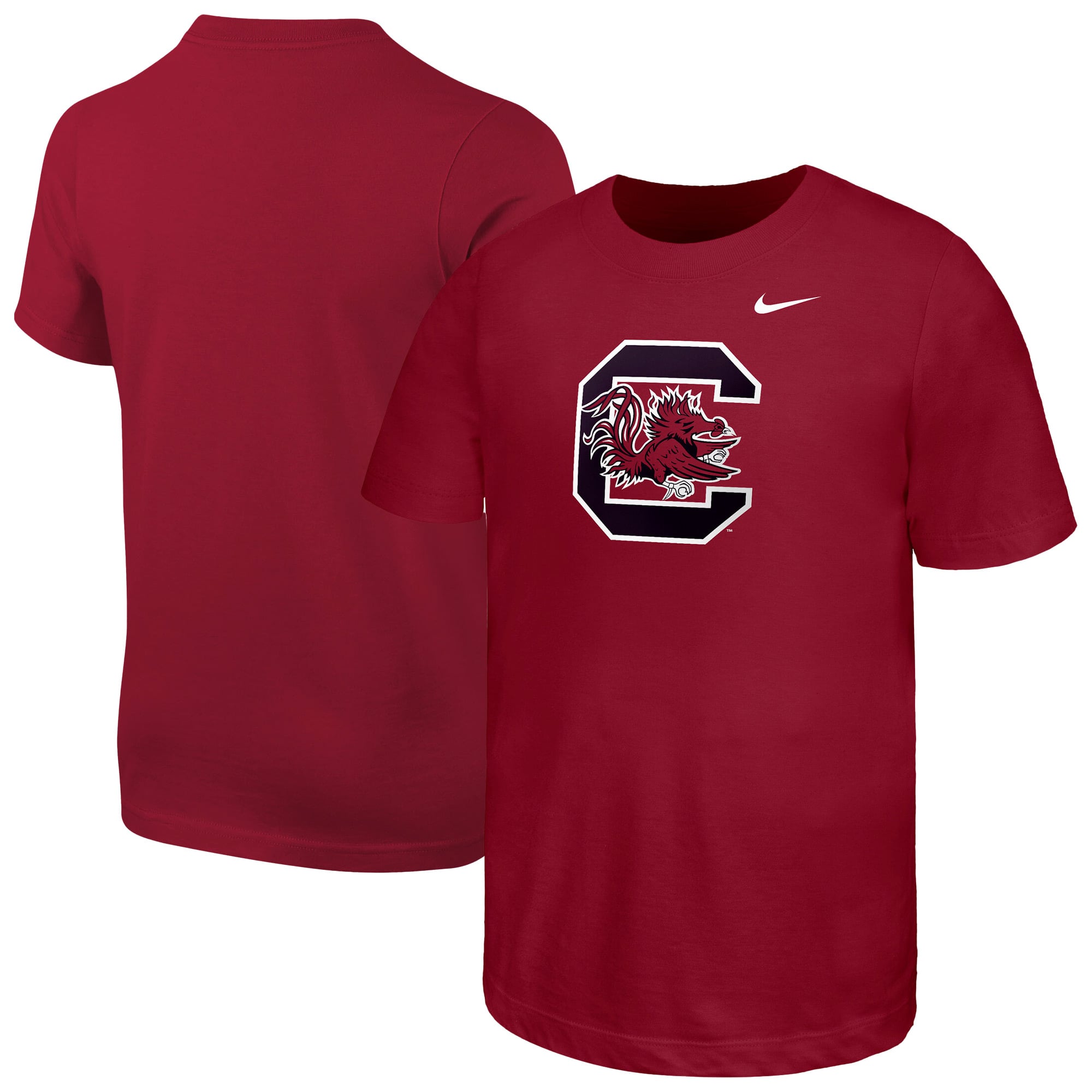 Youth Nike Garnet South Carolina Gamecocks Logo T-Shirt