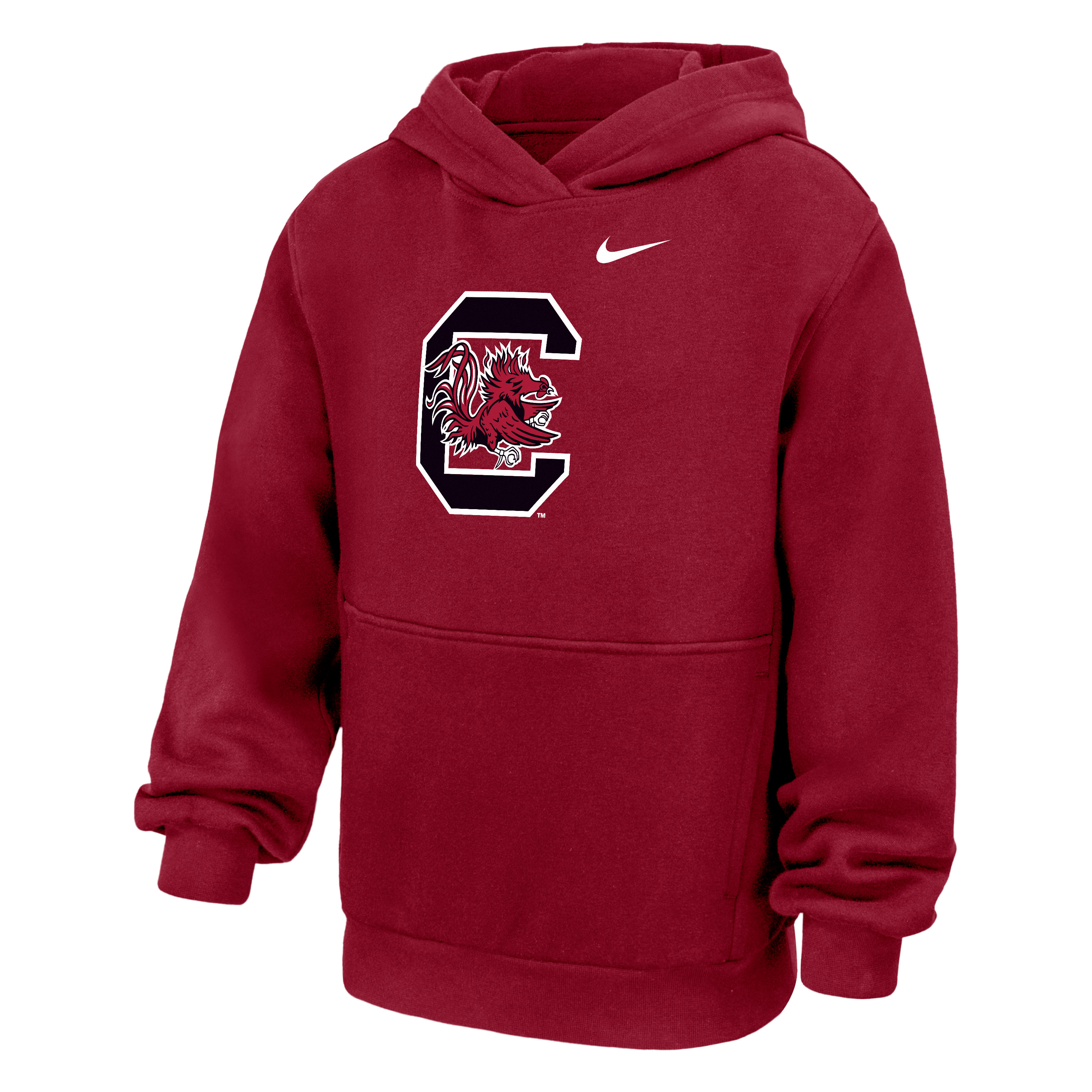 Youth Nike Garnet South Carolina Gamecocks Primary Logo Hoodie