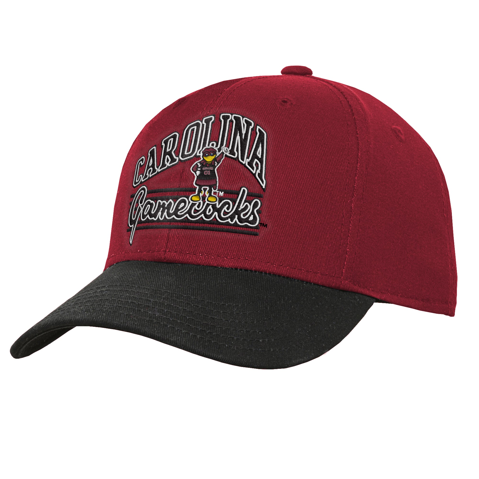 Casquette ajustable Youth Outerstuff Grenat/Noir South Carolina Gamecocks Dad Non structurée