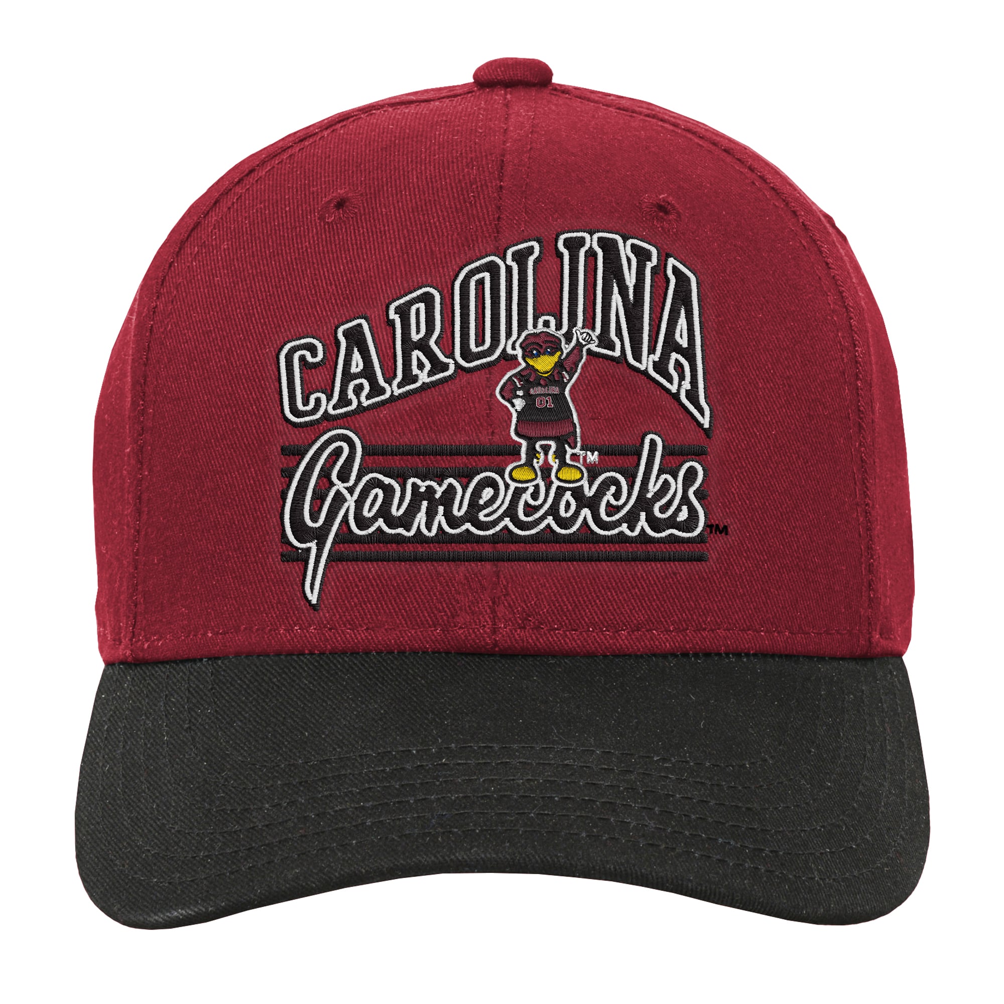 Casquette ajustable Youth Outerstuff Grenat/Noir South Carolina Gamecocks Dad Non structurée