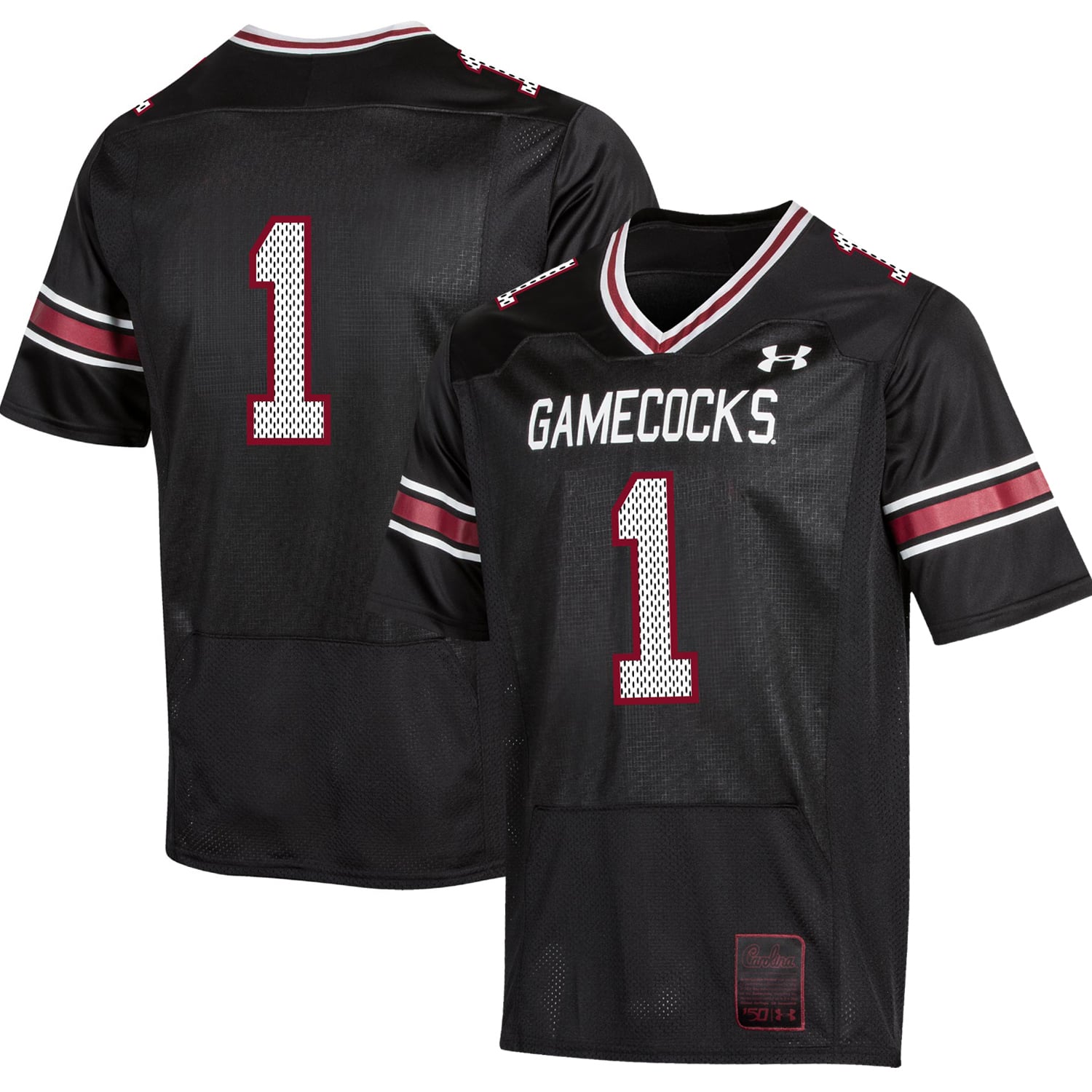 Youth Under Armour #1 Black South Carolina Gamecocks College