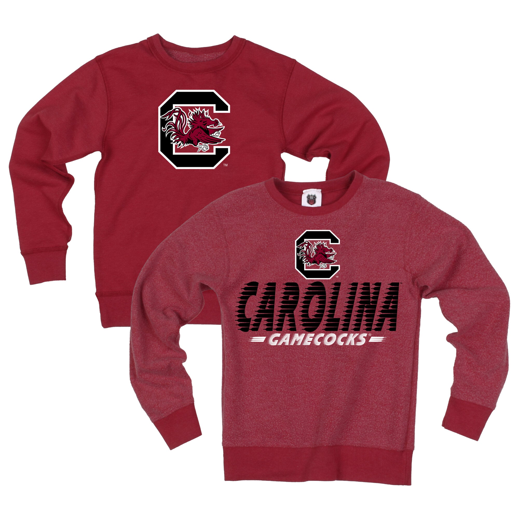 Youth Wes & Willy  Garnet South Carolina Gamecocks Reversible Sweatshirt