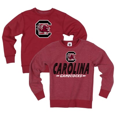  South Carolina Gamecocks Wes & Willy Youth Reversible Sweatshirt - Garnet