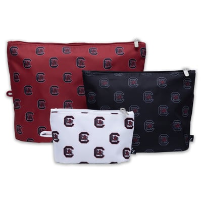 South Carolina Gamecocks ZooZatz 3-Pack Pouch Set