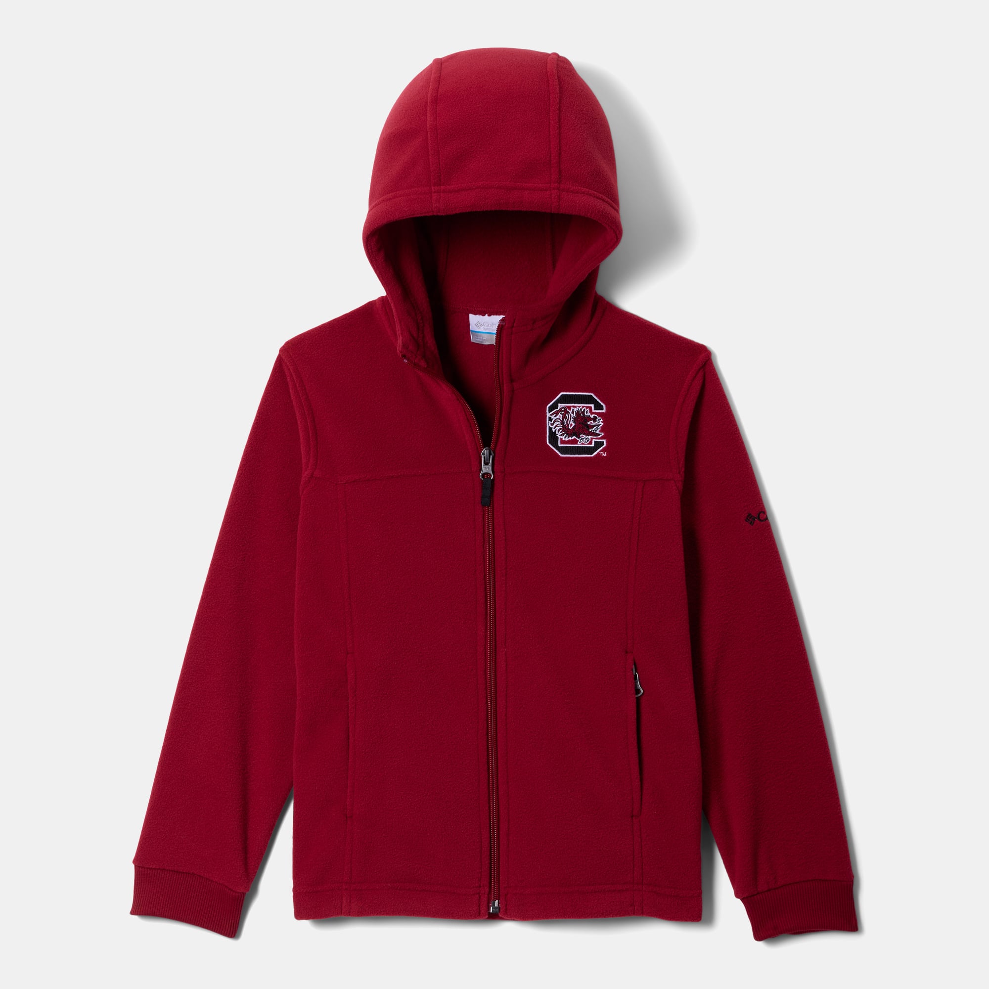 Sweat à capuche zippé en polaire Columbia Garnet South Carolina Flanker pour jeunes