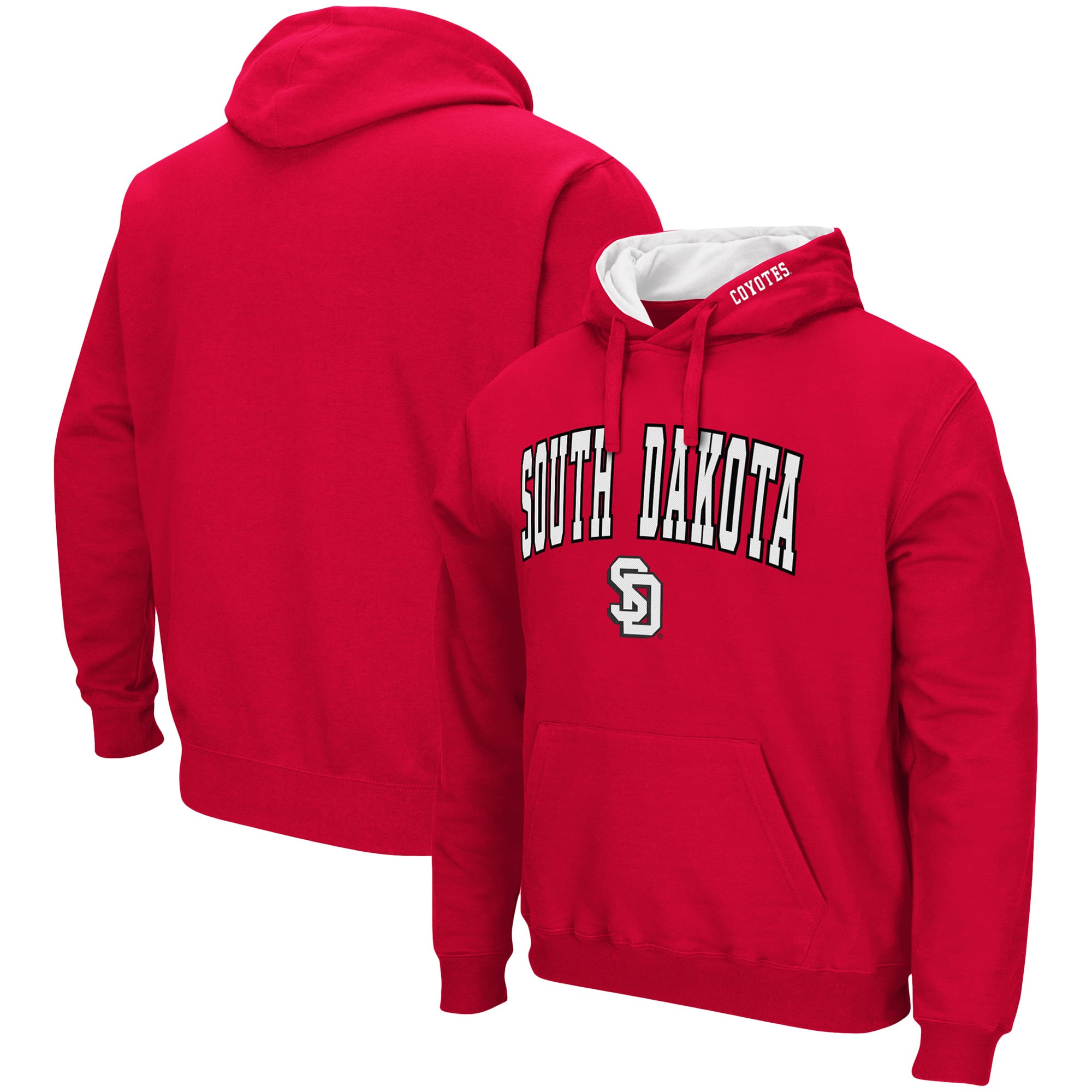 Sweat à capuche Colosseum Red South Dakota Coyotes Arch & Logo 3.0 pour homme