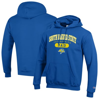 South Dakota State Jackrabbits Champion Dad Pill Box Eco Powerblend Hoodie - Blue