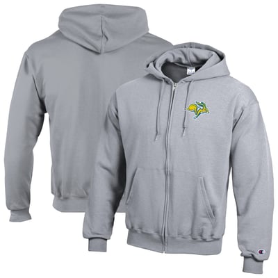 South Dakota State Jackrabbits Champion  Eco Powerblend Full-Zip Hoodie - Gray