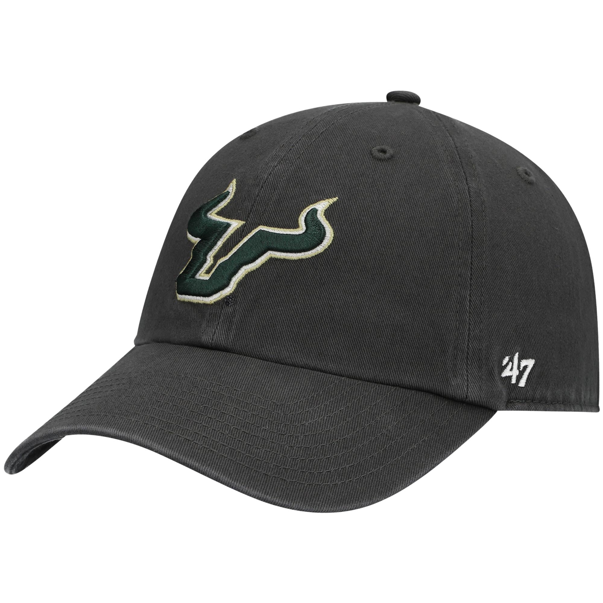 Men's '47 White South Florida Bulls Clean Up Adjustable Hat