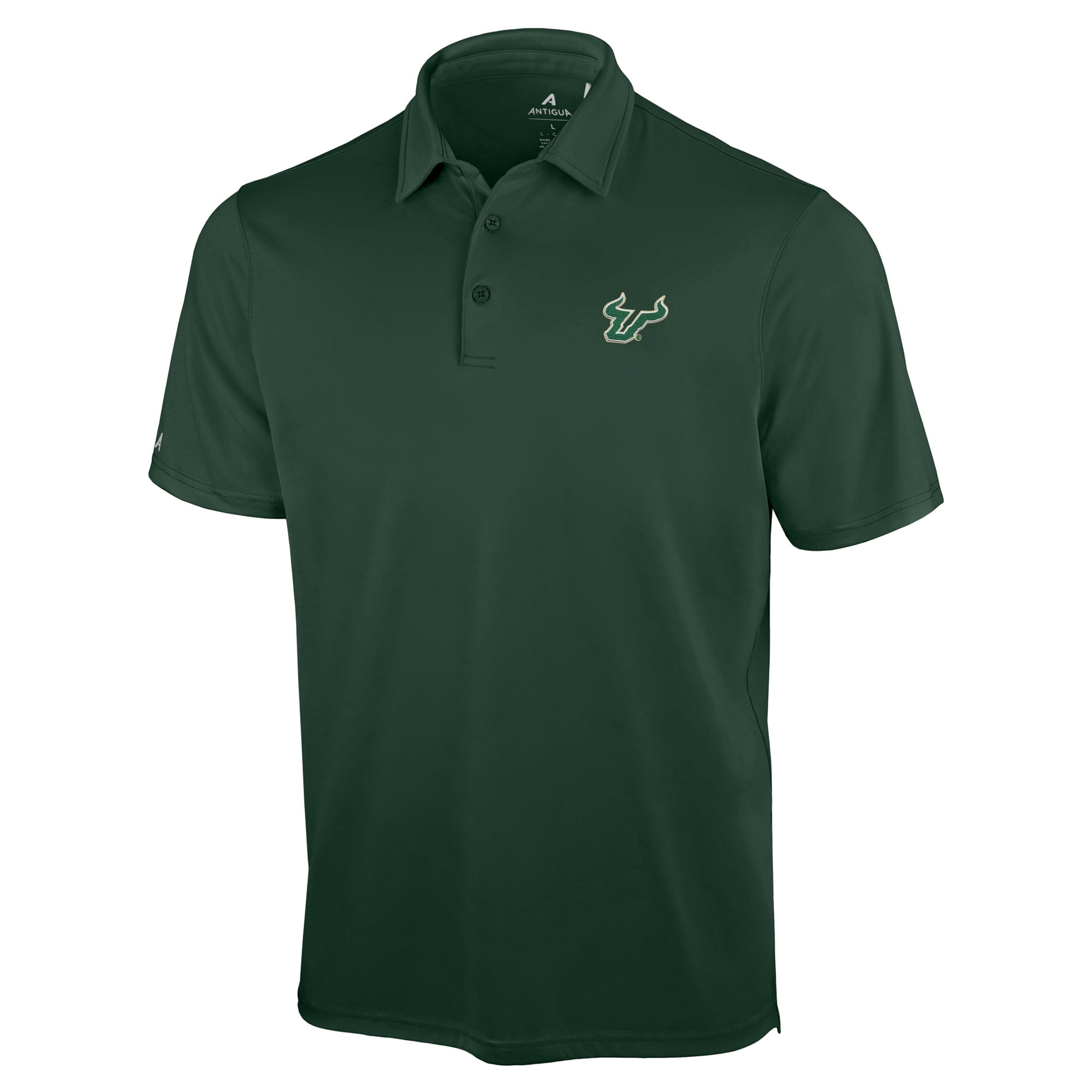 Polo Antigua vert pour homme, South Florida Bulls Unshakable Solid