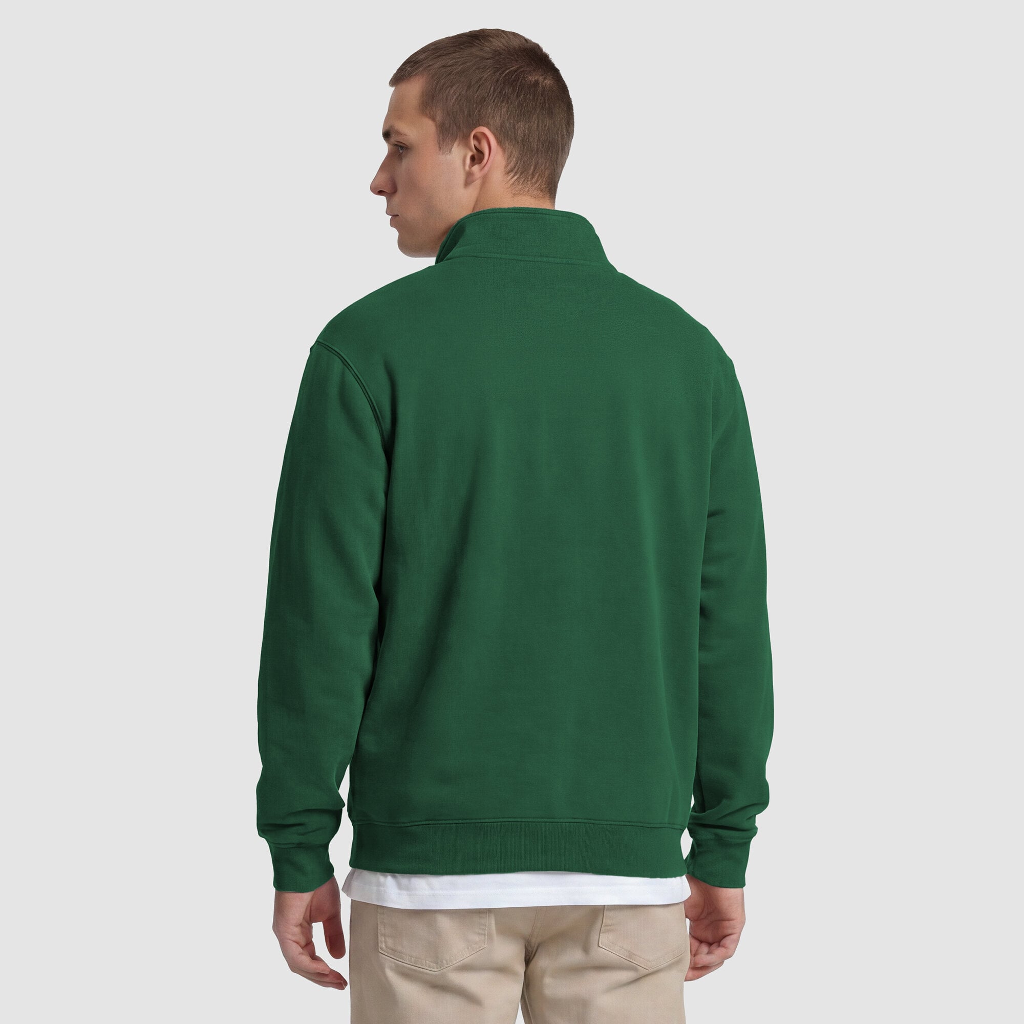 Pull polaire à col zippé Champion vert South Florida Bulls pour homme