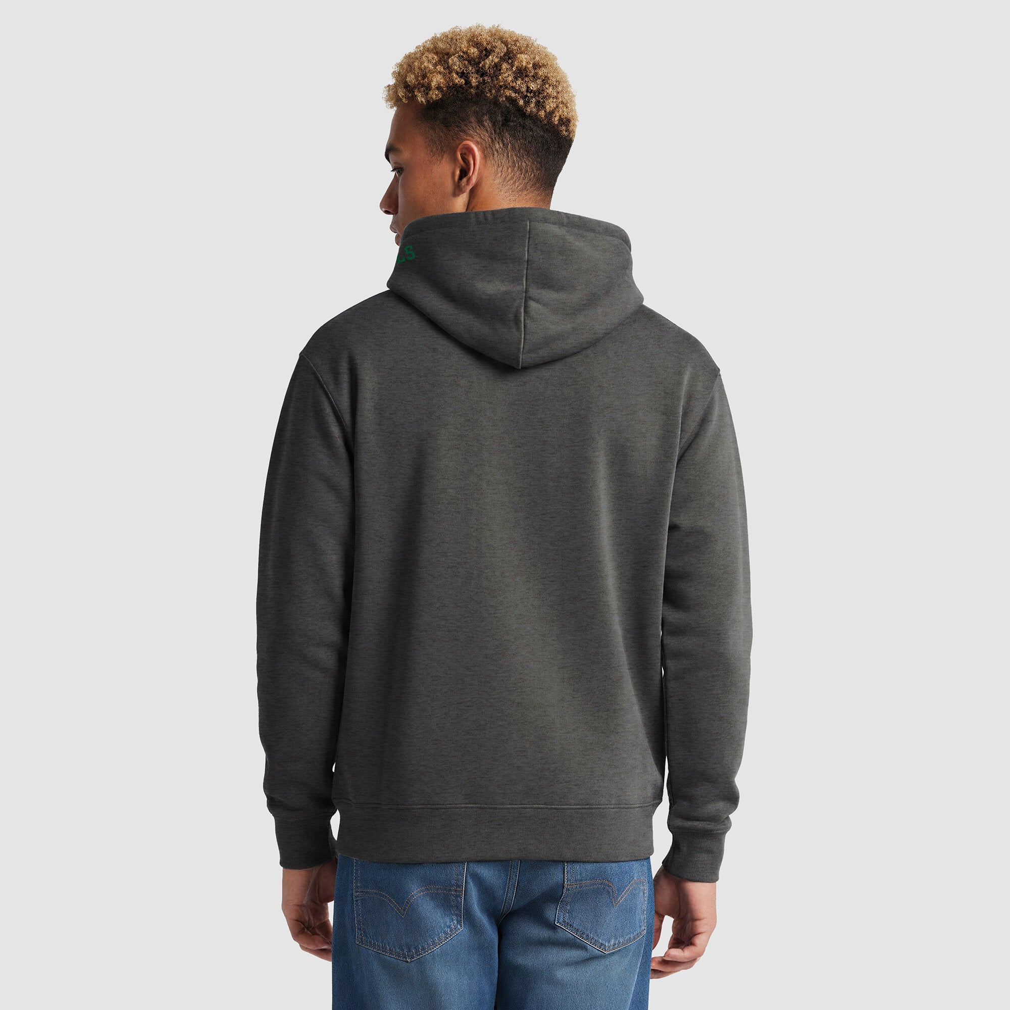 Men's Champion Heather Gray/Green South Florida Bulls Contrast Hoodie