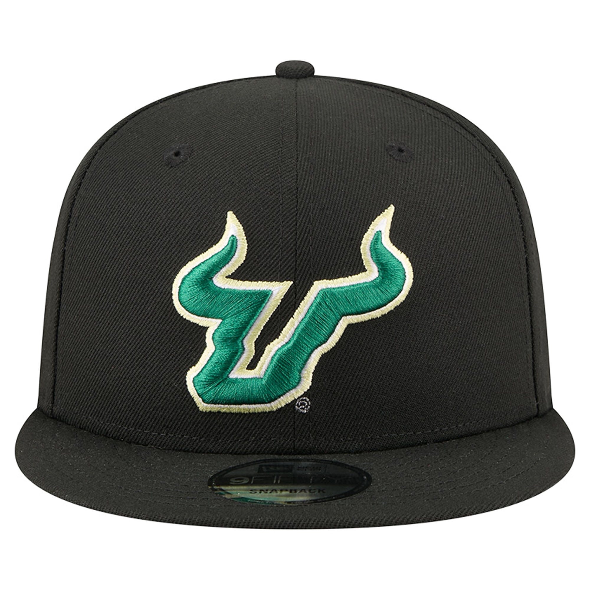 Men's New Era Black South Florida Bulls Team 9FIFTY Snapback Hat