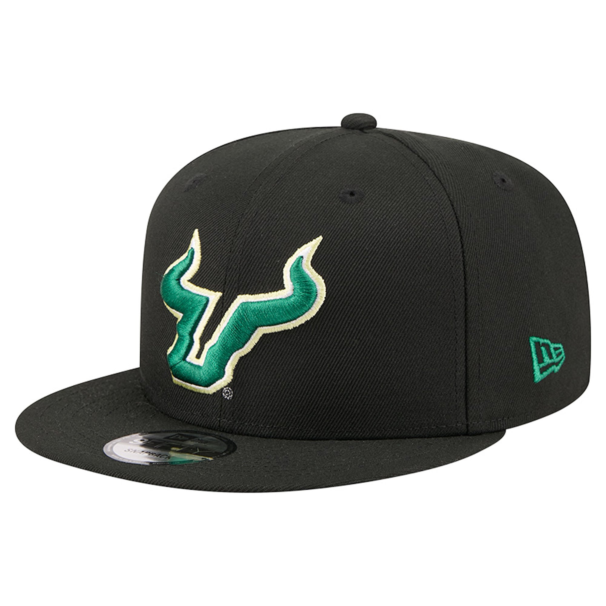 Men's New Era Black South Florida Bulls Team 9FIFTY Snapback Hat