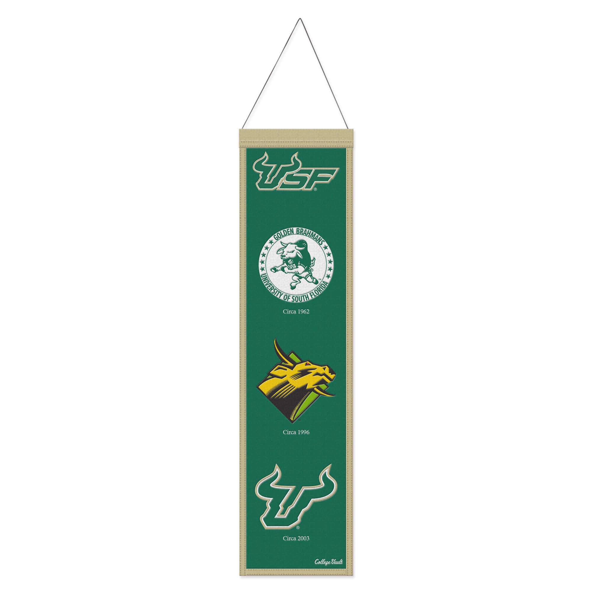 University Of South Florida Gartenflagge USF Bulls – Doppelseitiger Druck, 100% Polyester, Offiziell Lizenziert