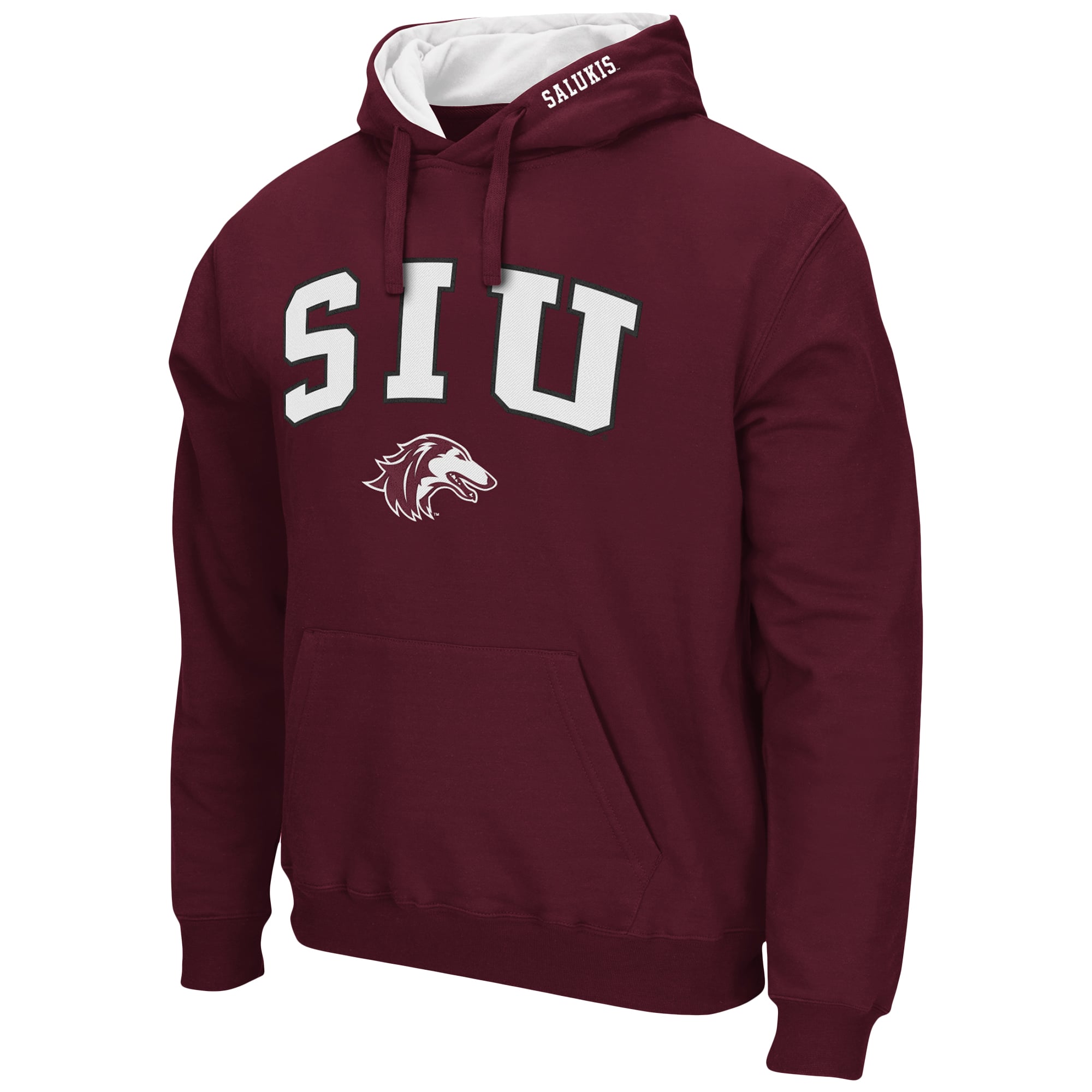 Sweat à capuche Colosseum Maroon Southern Illinois Salukis Arch & Logo 3.0 pour homme