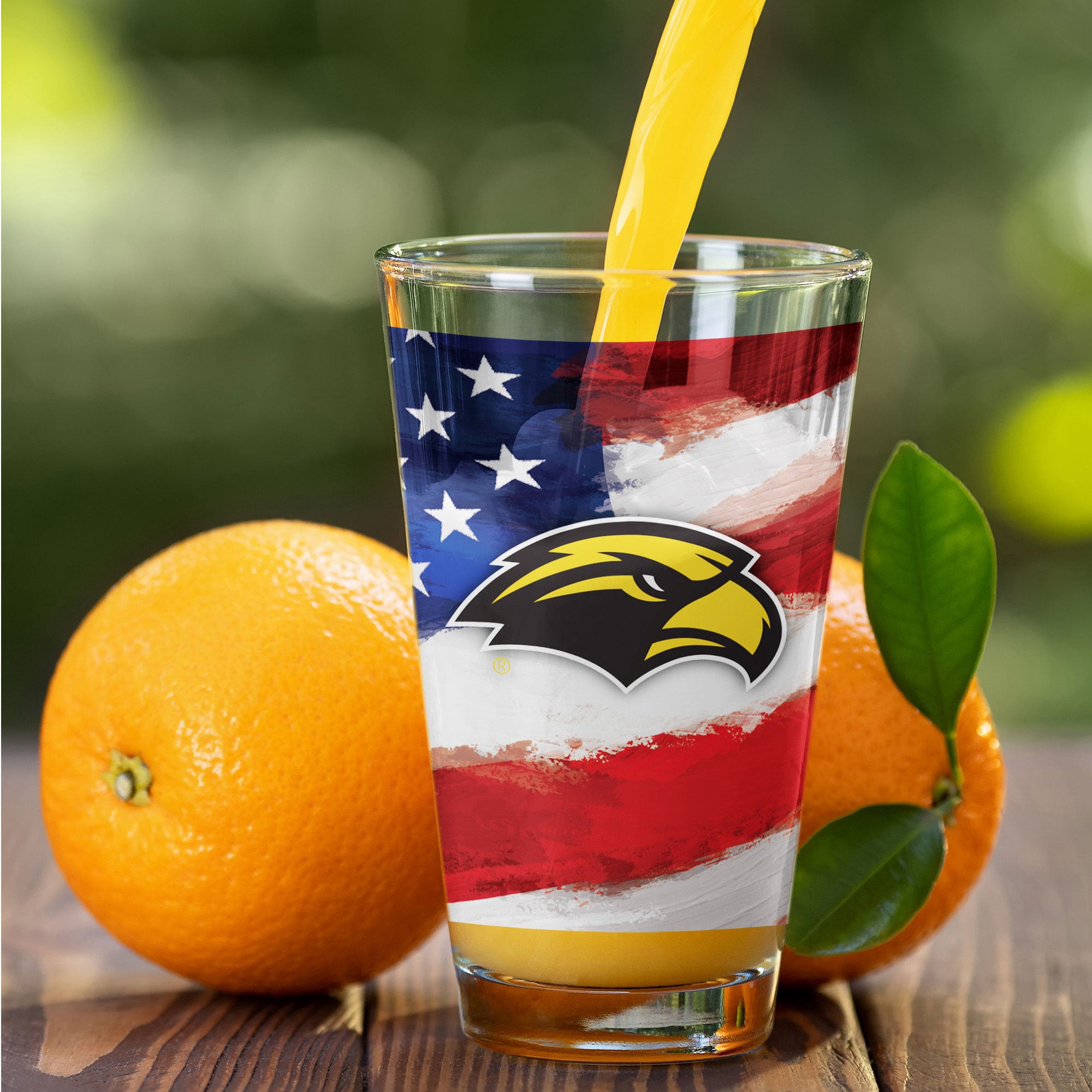 Southern Miss Golden Eagles Two-Pack 16oz. Americana Pint Glass Set