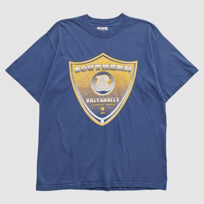 Southern University Jaguars Majestic 2000s T-shirt - Navy - L by Fanatics Real Vintage
