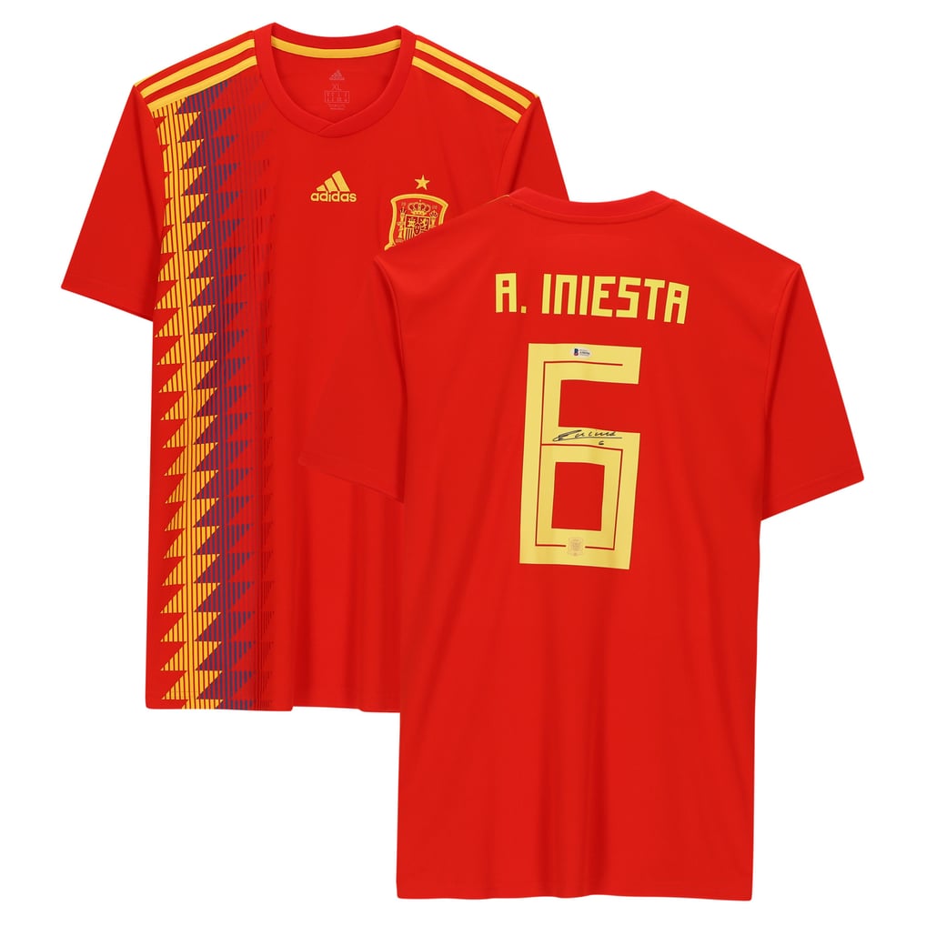 Andres Iniesta Spain National Team Autographed Nike Jersey