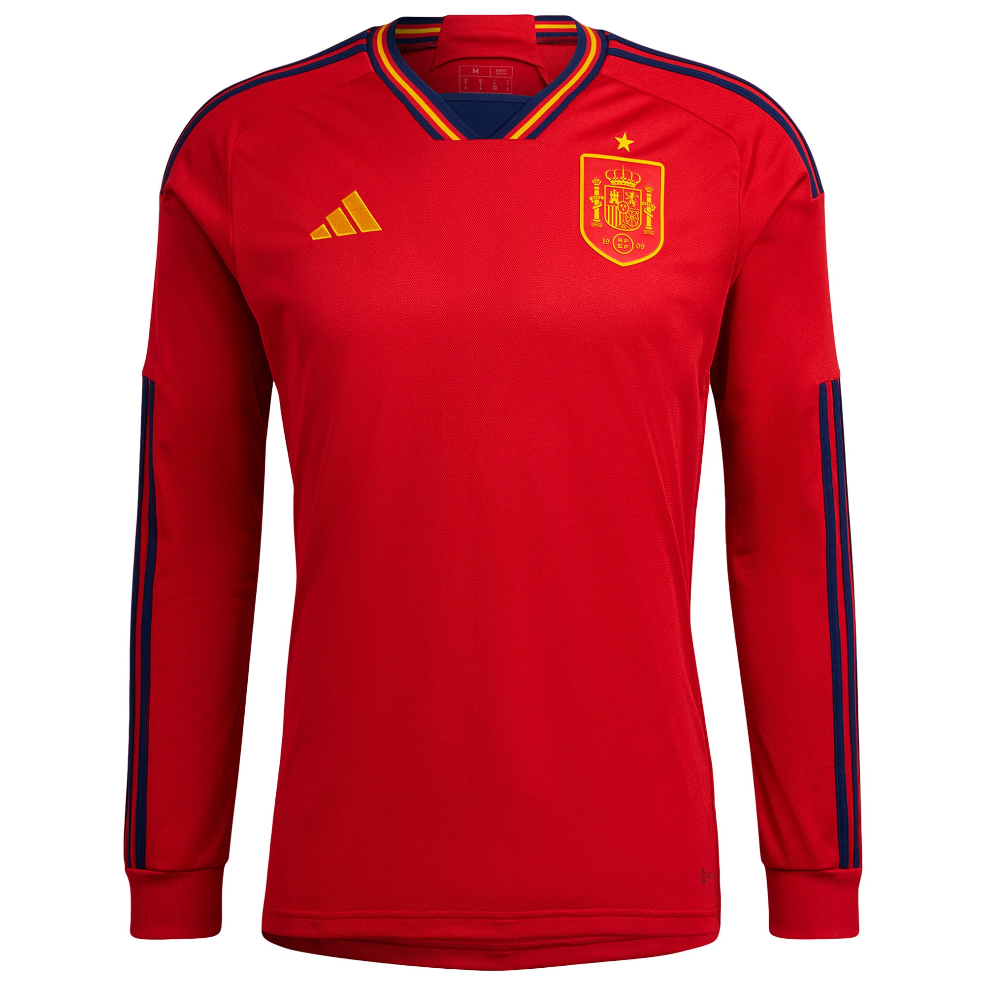 Men's adidas Red Spain National Team 2022/23 Home Replica Long