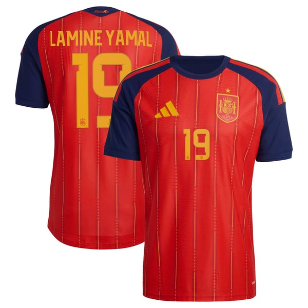 Spain adidas Authentic Home Shirt 2026 with Lamine Yamal 19 printing