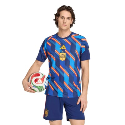 Spain adidas Home Pre Match Shirt - Dark Blue