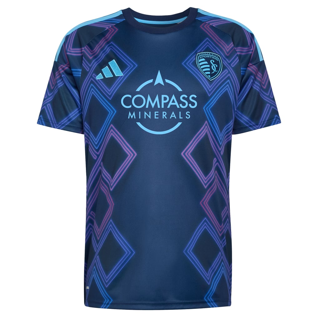 Men's Sporting Kansas City adidas Blue 2026 The 18th & Vine Kit Replica ...