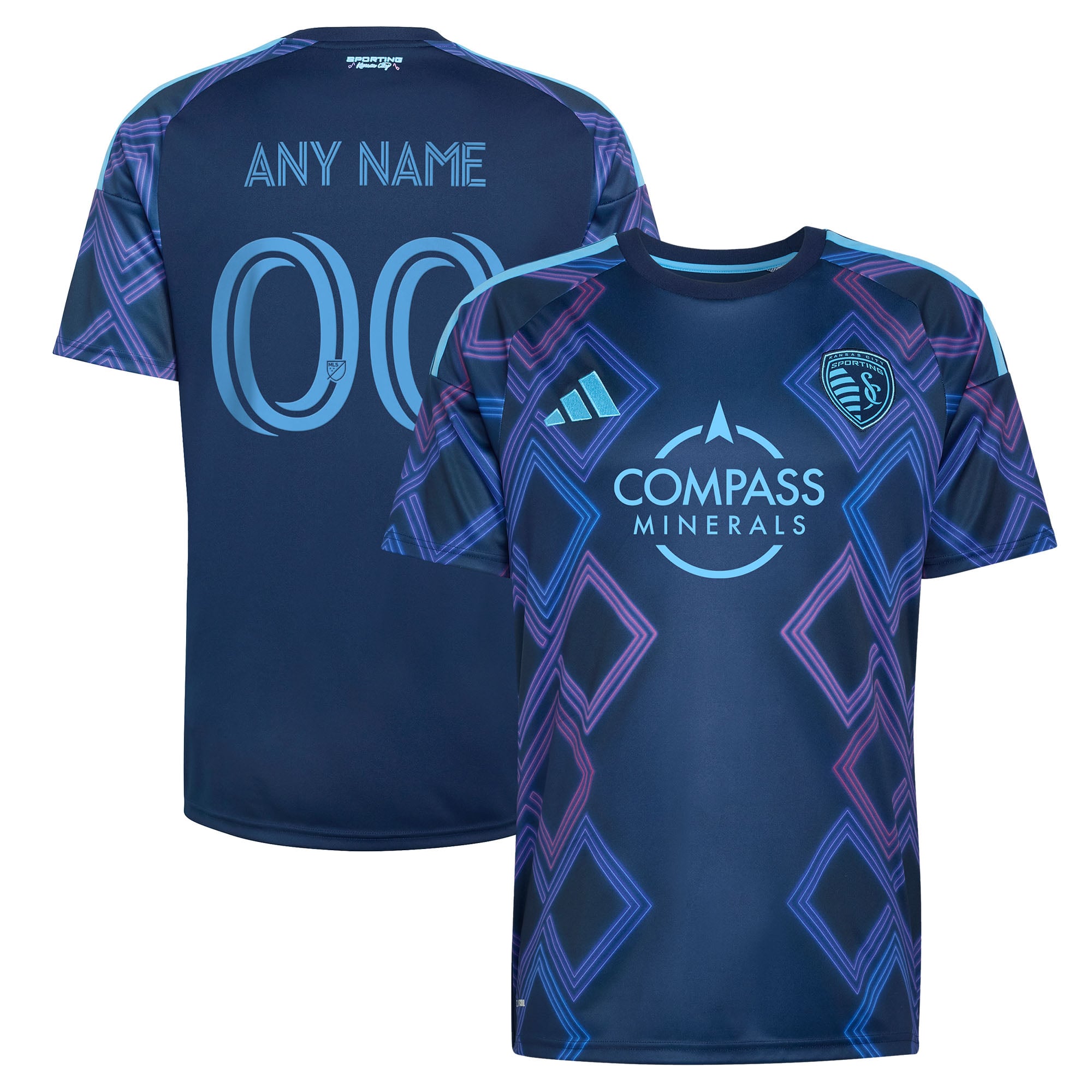 Men's Sporting Kansas City adidas Blue 2026 The 18th & Vine Kit Replica ...