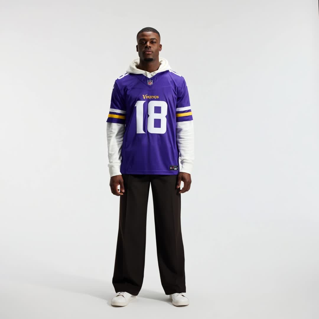 Men's Nike Justin Jefferson Purple Minnesota Vikings Team Vapor