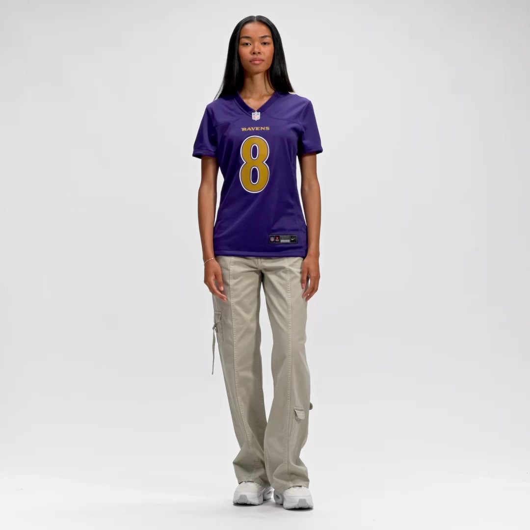 Women's Nike Lamar Jackson Purple Baltimore Ravens Alternate Game