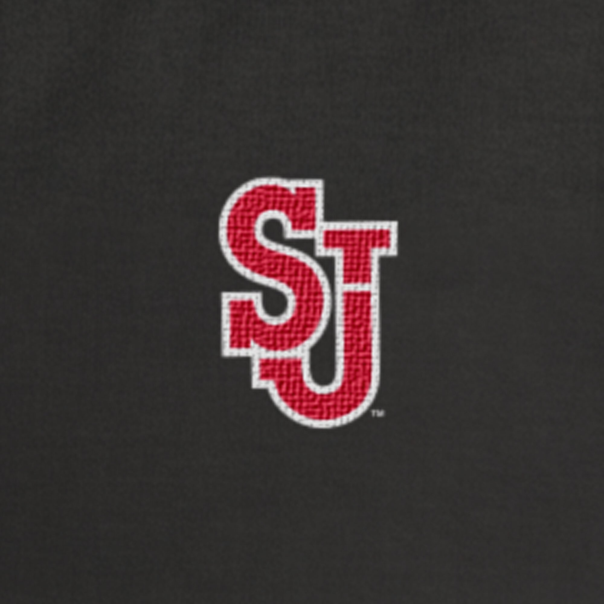 Men's Champion Black St. John's Red Storm Quarter-Zip Fleece Pullover