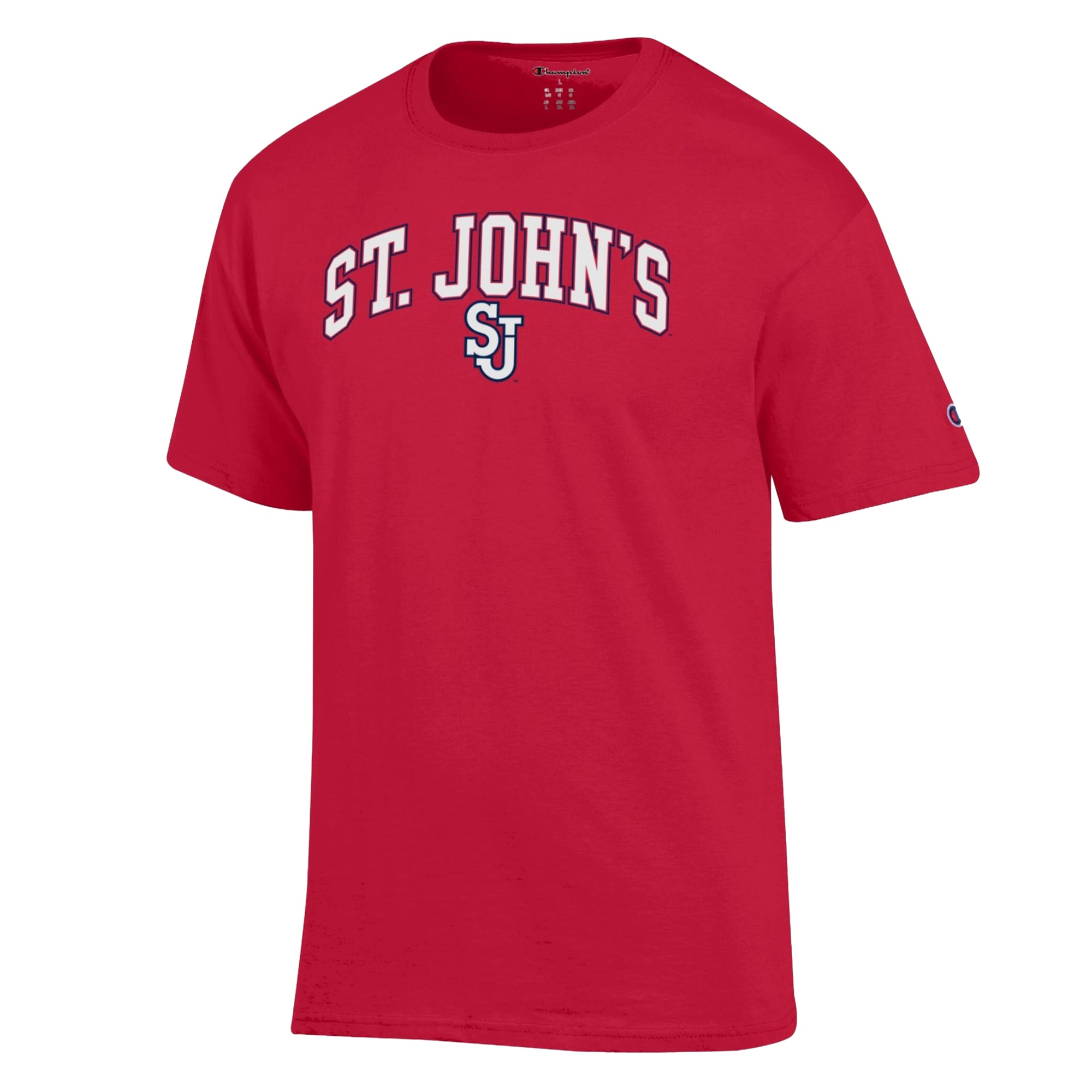 Men's Champion Red St. John's Storm Arch Logo T-Shirt