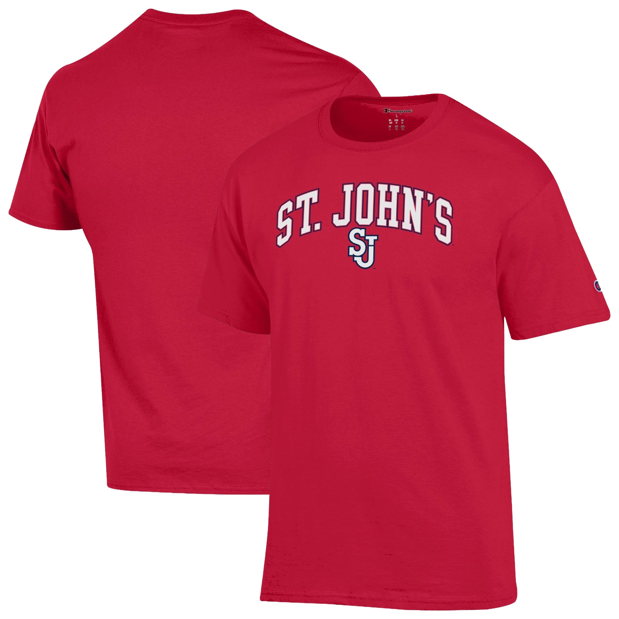 Men's Champion Red St. John's Storm Arch Logo T-Shirt